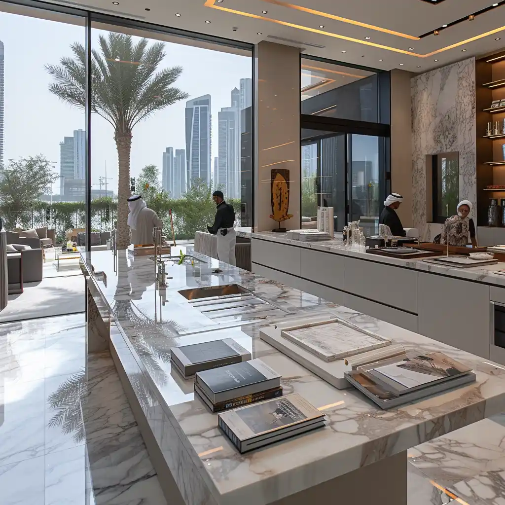 Interior Design from Concept to Execution Dubai, a modern, flexible living space in a Dubai apartment